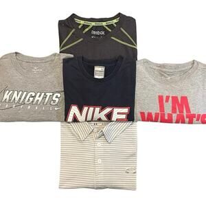 Reseller 5 Shirt Athletic Sportswear Bundle - Nike, Reebok, Under Armor